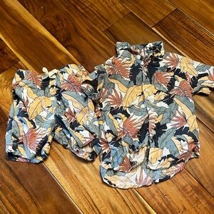 Baby boy wonder nation tropical short set. Size 18 months